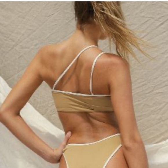 New! Stone Fox Swim Ibiza bikini top tannin nwt 28950 - Picture 3 of 7